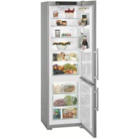 liebherr CBPesf4043 292 Litre 201x60cm Freestanding Fridge Freezer With BioFresh Drawers - Grey With Stainless Steel Door