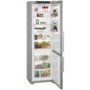 liebherr CBPesf4043 292 Litre 201x60cm Freestanding Fridge Freezer With BioFresh Drawers - Grey With Stainless Steel Door