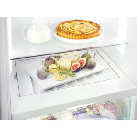 liebherr CBPesf4043 292 Litre 201x60cm Freestanding Fridge Freezer With BioFresh Drawers - Grey With Stainless Steel Door