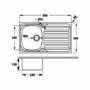 CDA CBS110SS - KA20SS And TC05CH Sink And Tap Pack
