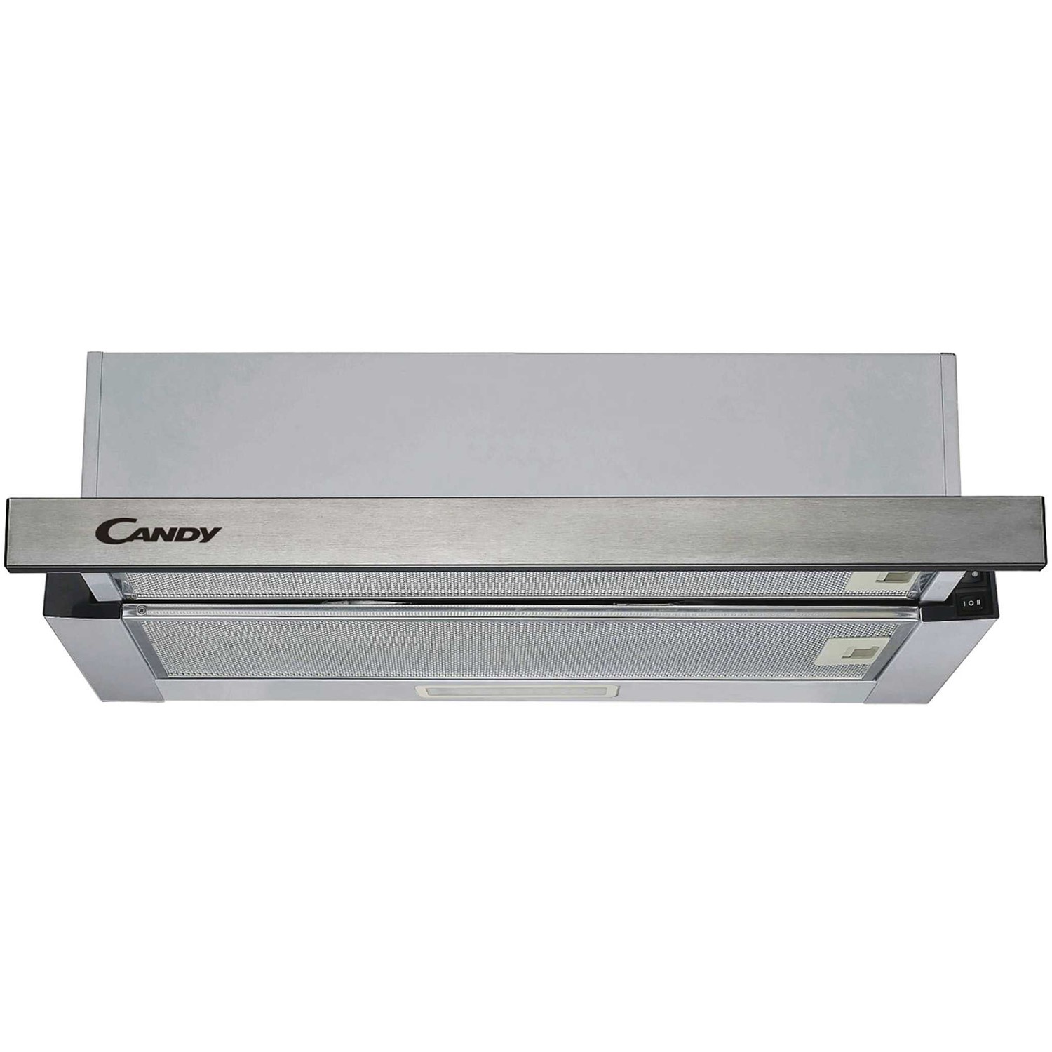 Candy 60cm Telescopic Canopy Cooker Hood - Stainless Steel