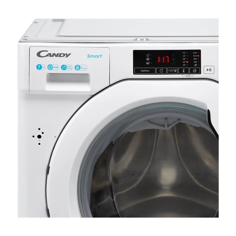 GRADE A2 - Candy 7kg 1400rpm Integrated Washing Machine - White