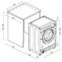 Candy 8kg 1400rpm Integrated Washing Machine