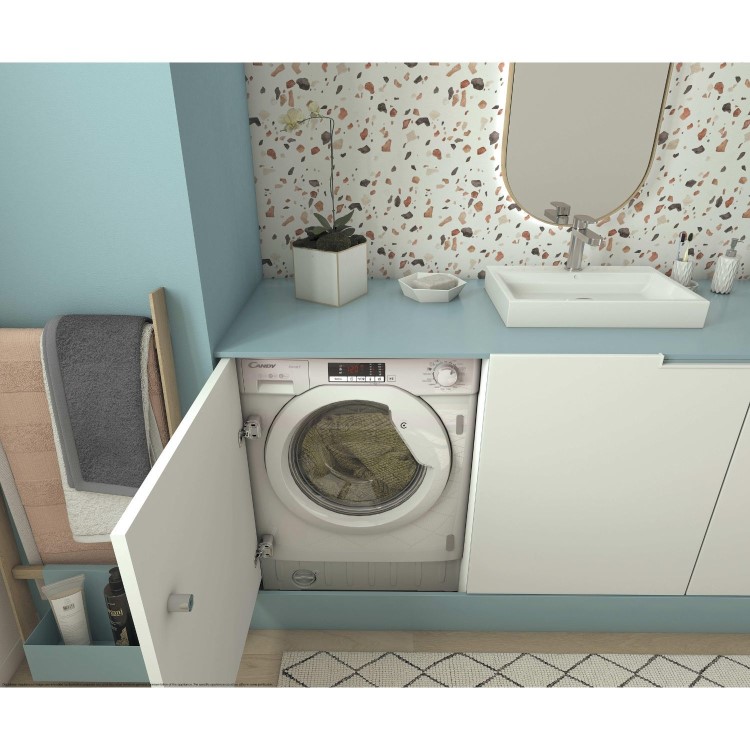 Candy Smart 8kg 1400rpm Integrated Washing Machine  - White