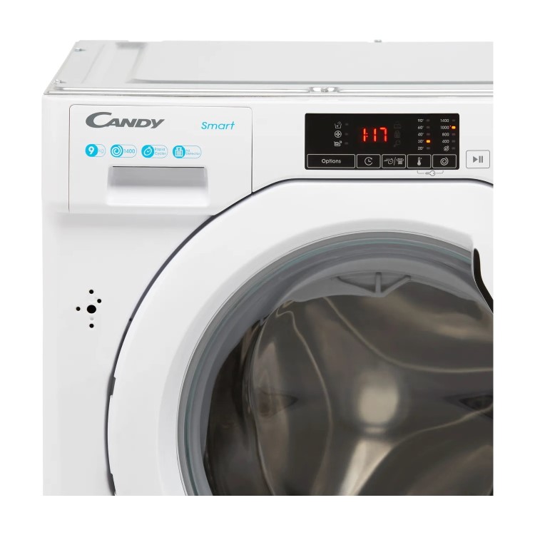Refurbished Candy CBW49D1E/1-80 Integrated 9KG 1400 Spin Washing Machine White
