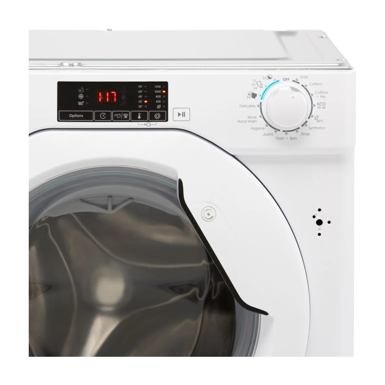 Refurbished Candy CBW49D1E/1-80 Integrated 9KG 1400 Spin Washing Machine White