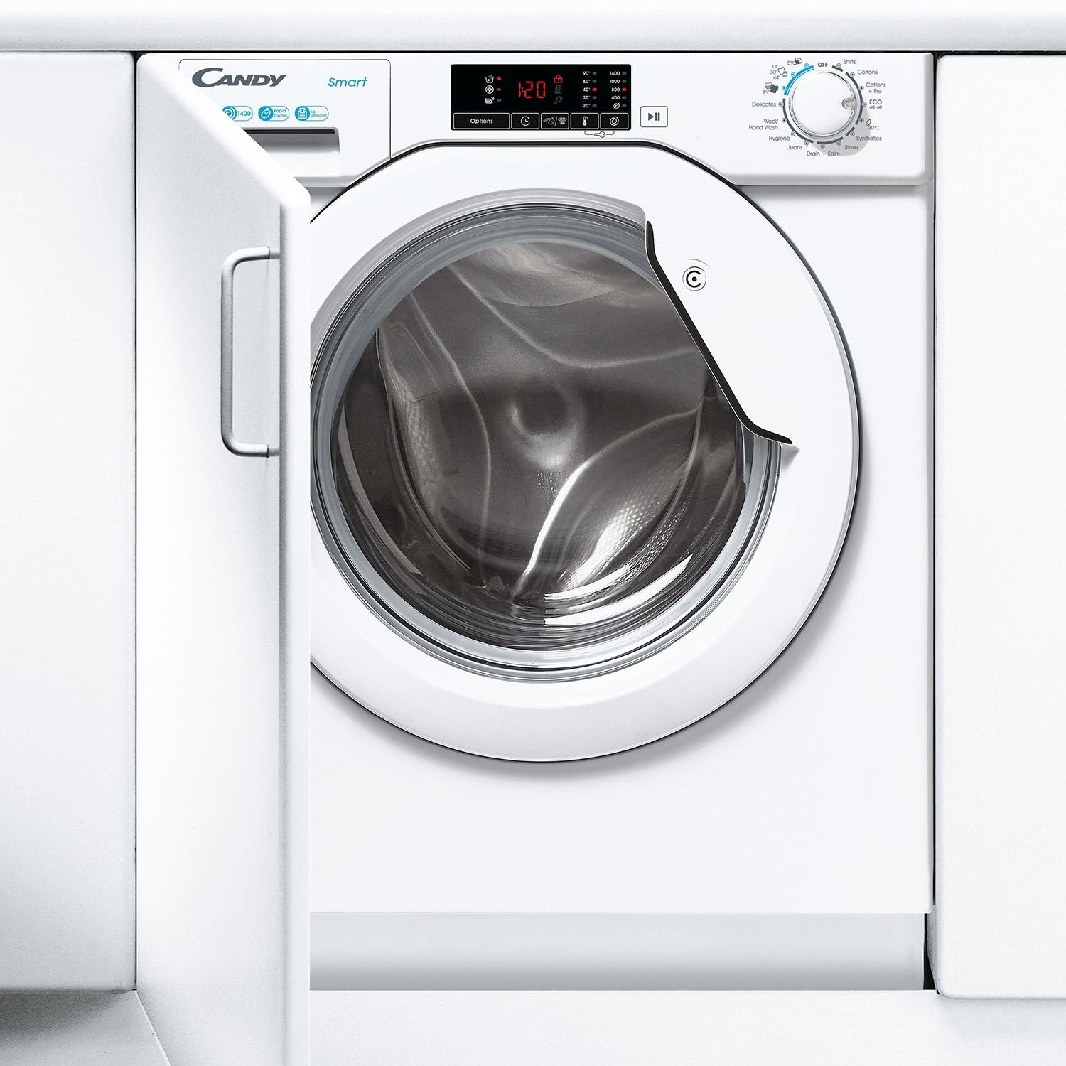 Candy 9kg 1400rpm Integrated Washing Machine CBW49D1W4 80 Appliances candy-9kg-1400rpm-integrated-washing-machine-cbw49d1w4-80-appliances