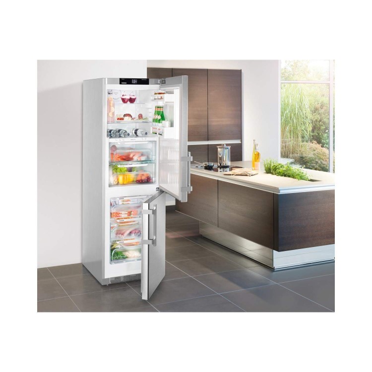 Liebherr CBef4315 Comfort 185x60cm A+++ Freestanding Fridge Freezer With BioFresh Stainless Steel Do
