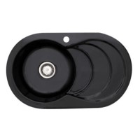 Astracast CC10GBHOMESK Cascade Single Bowl Ceramic Sink in Black