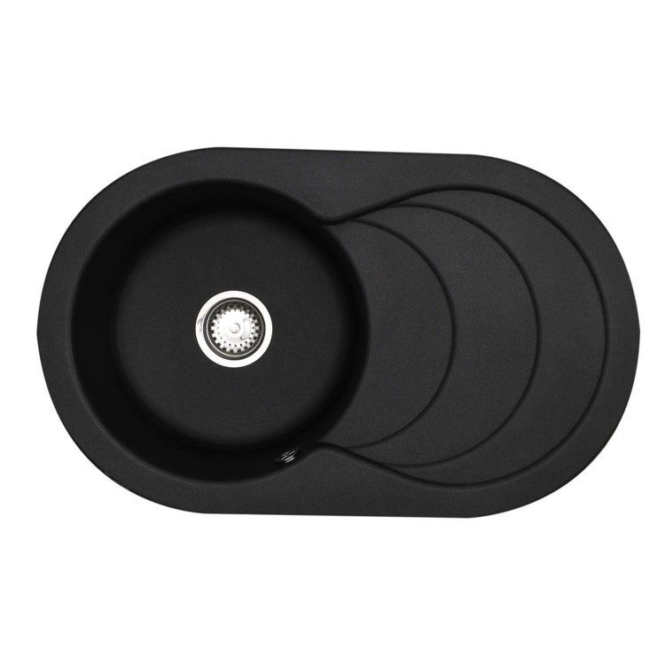 GRADE A3 - Astracast CC10NEHOMESK Cascade Single Bowl Sink - Italian Black