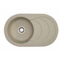 Astracast CC10RHHOMESK Cascade Single Bowl 'Granite Rok' Composite Sink in Beige