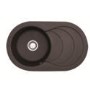 Astracast CC10RQHOMESK Cascade Single Bowl 'Rok Metallic' Composite Sink in Chocolate Metallic