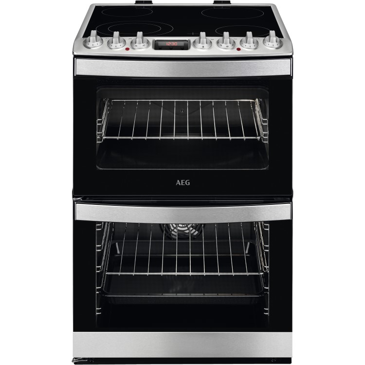 AEG 6000 Series 60cm Electric Cooker - Stainless Steel
