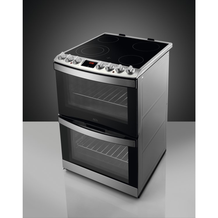 AEG 6000 Series 60cm Electric Cooker - Stainless Steel
