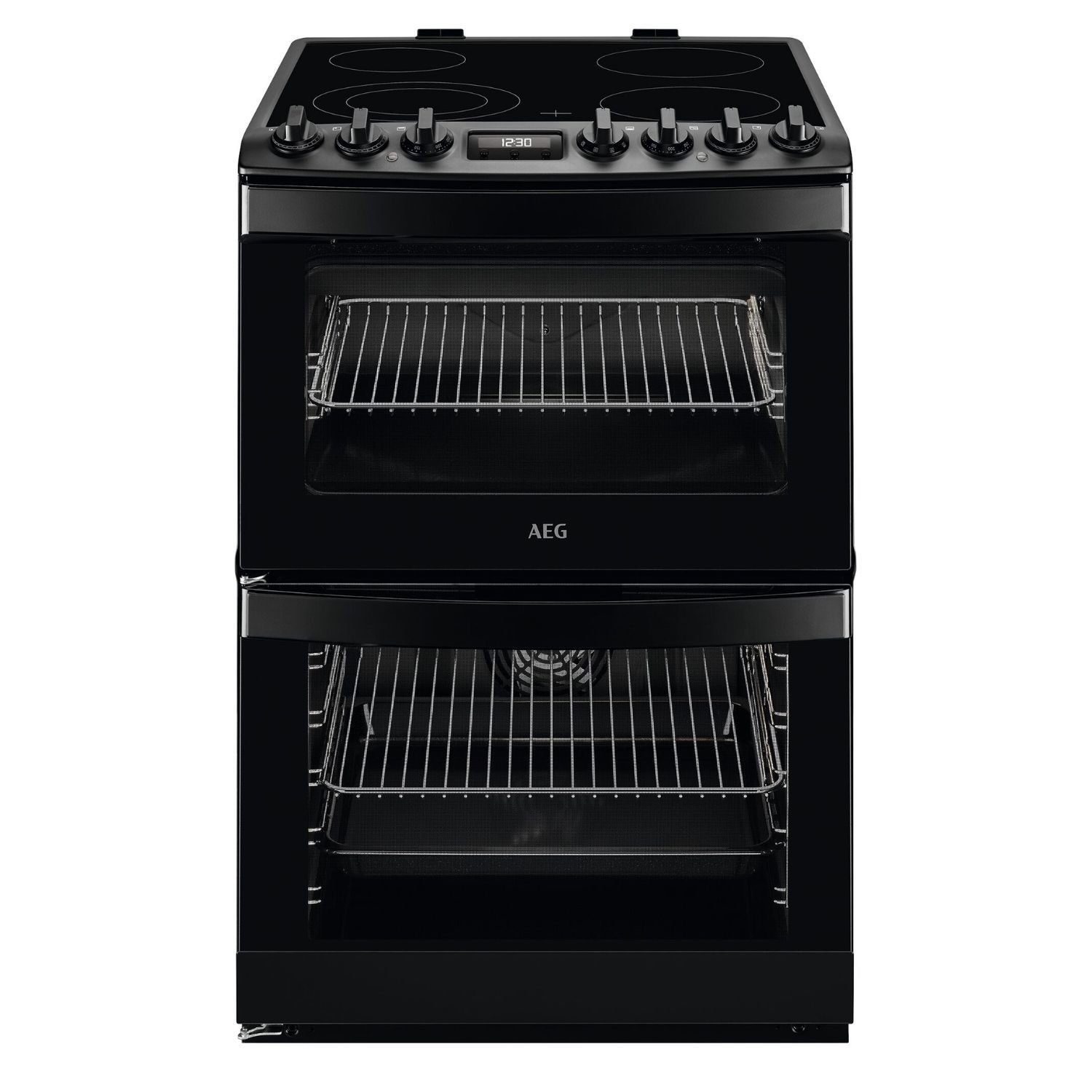 AEG CCB6741MCB 60cm Double Oven Electric Ceramic - Black