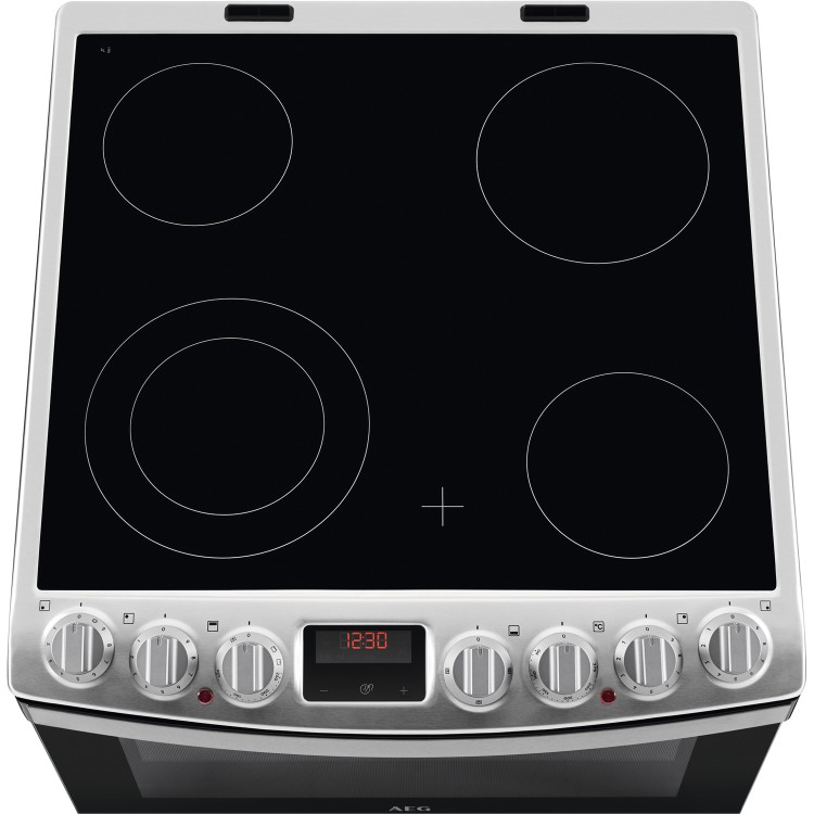 AEG CCB6760ACM 60cm Double Oven Electric Cooker - Stainless Steel