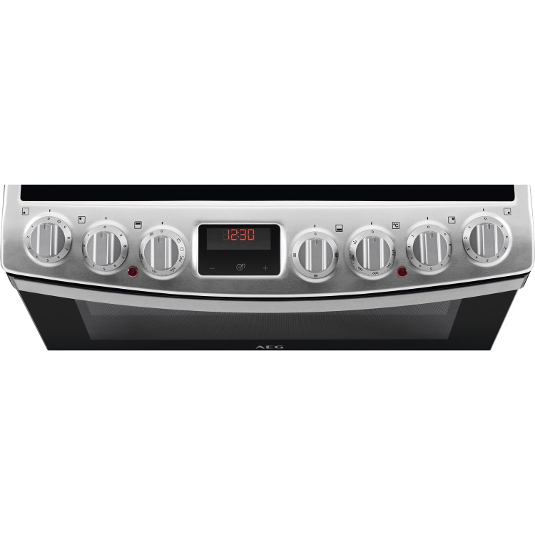 AEG CCB6760ACM 60cm Double Oven Electric Cooker - Stainless Steel