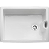 Rangemaster CCBL595WH Classic Belfast 595x455 1.0 Bowl Ceramic Sink White