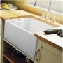 GRADE A1 - Rangemaster CCBL595WH Classic Belfast 595x455 1.0 Bowl Ceramic Sink White