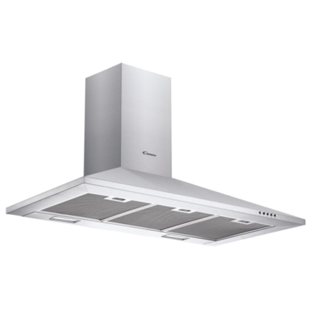 Refurbished Candy CCE119/1X 90cm Chimney Cooker Hood Stainless Steel