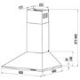 Candy 60cm Chimney Cooker Hood - Stainless Steel