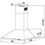 Candy 90cm Chimney Cooker Hood - Stainless Steel
