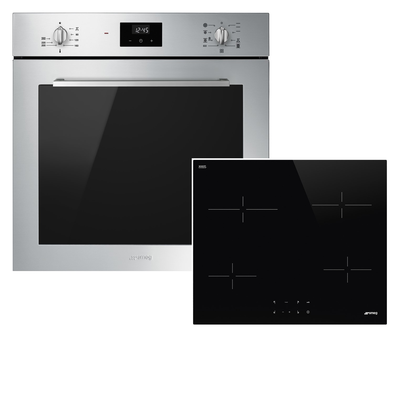 Smeg CCELEPK1 Cucina Multifunction Oven and Ceramic Hob Pack