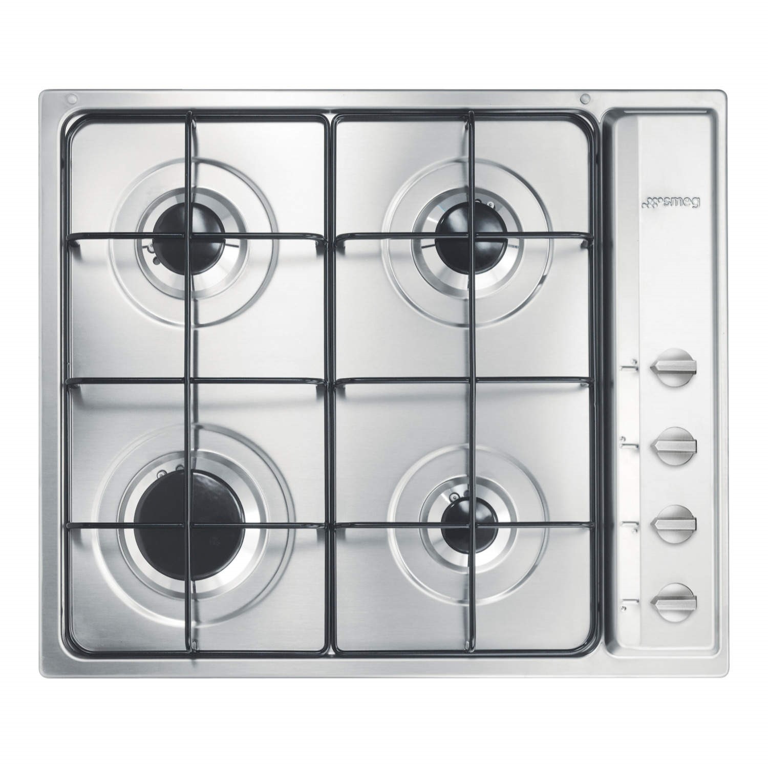 Refurbished Smeg Cucina S64S 60cm 4 Burner Gas Hob Stainless Steel