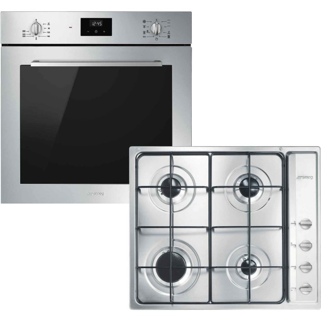 Smeg Cucina Multifunction Electric Oven & Gas Hob Pack