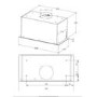 CDA 60cm Canopy Hood with HoodConnect - Black
