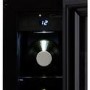 Candy 7 Bottle Capacity Single Zone Built in Wine Cooler - Black