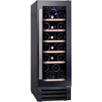 Refurbished Candy CCVB30UK/1 Freestanding 19 Bottle Single Zone Slimline Wine Cooler Black