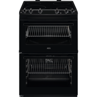 AEG CCX6501ACB 60cm Double Oven Electric Ceramic - Black