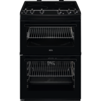 Refurbished AEG CCX6501ACB 60cm Double Oven Electric Ceramic Cooker Black Refurbished AEG CCX6501ACB 60cm Double Oven Electric Ceramic Cooker Black