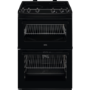 Refurbished AEG CCX6501ACB 60cm Double Oven Electric Ceramic Cooker Black