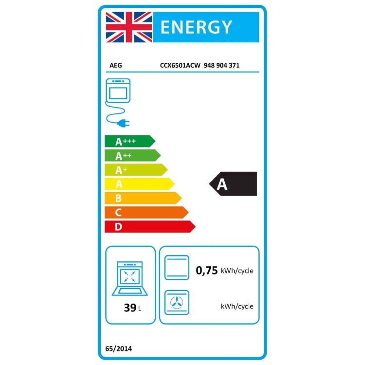 AEG 5000 Series 60cm Electric Cooker - White