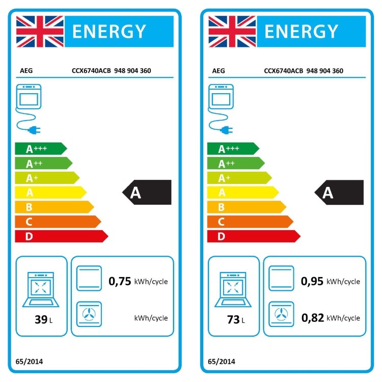AEG 6000 Series 60cm Electric Cooker with Air Fry Function - Black