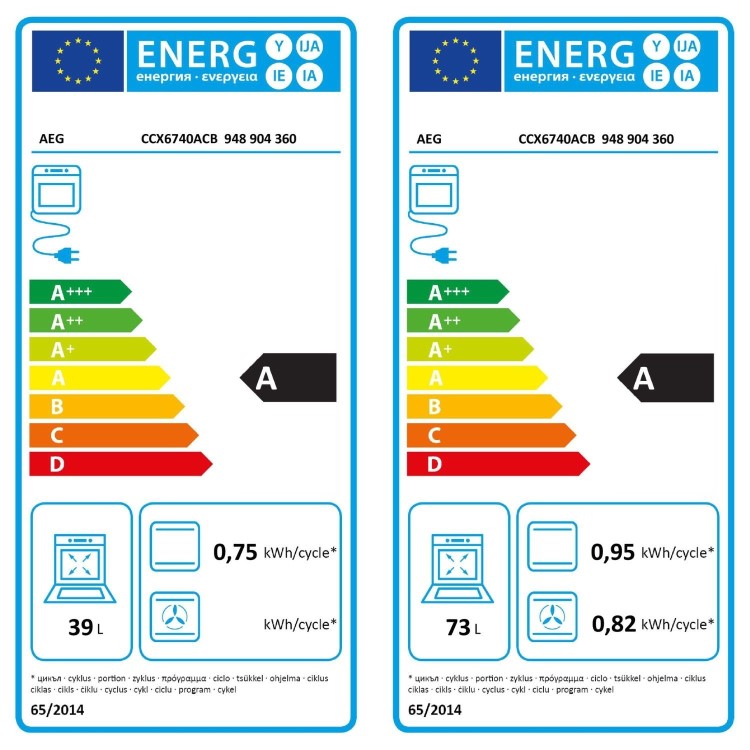 AEG 6000 Series 60cm Electric Cooker with Air Fry Function - Black
