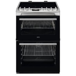 AEG 6000 Series 60cm Electric Cooker with Air Fry Function - Stainless Steel