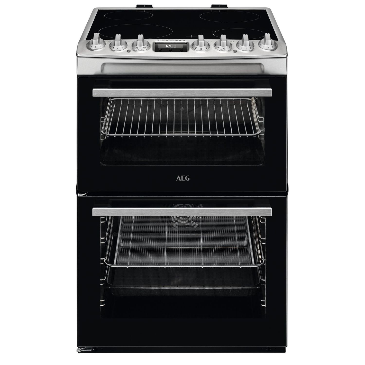 AEG CCX6740ACM 60cm Electric Cooker with Induction Hob - Stainless Steel
