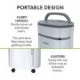 Refurbished electriQ 25 Litre Smart App Alexa Low Energy Dehumidifier with HEPA and UV Air Purifier