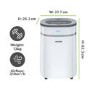 Refurbished electriQ 25 Litre Smart App Alexa Low Energy Dehumidifier with HEPA and UV Air Purifier