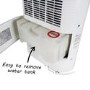 GRADE A2 - electriQ 12L Low-Energy Laundry Dehumidifier and Anti-Bacterial UV/HEPA Air Purifier 