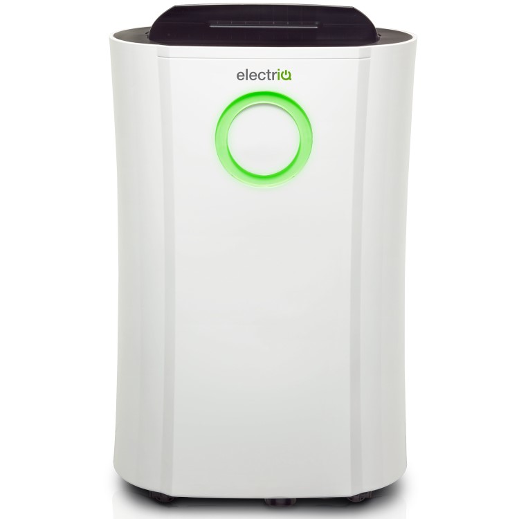 GRADE A2 - electriQ 12L Low-Energy Laundry Dehumidifier and Anti-Bacterial UV/HEPA Air Purifier 