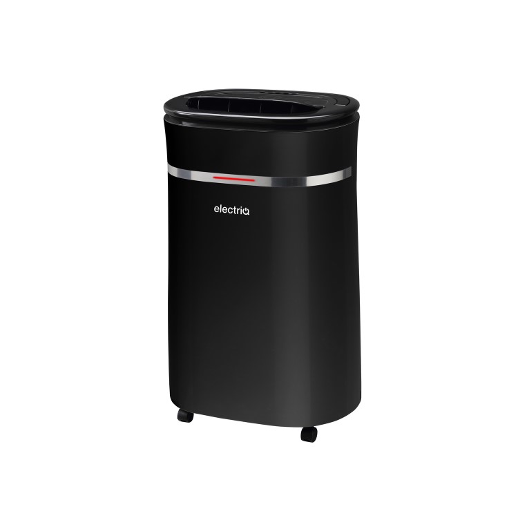 GRADE A2 - electriQ 12 Litre Low Energy UV Antibacterial Dehumidifier with HEPA Air Purifier - Black