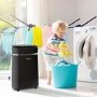 electriQ 12L Low-Energy Quiet Laundry Dehumidifier and HEPA Air Purifier - Black