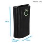 GRADE A2 - ElectriQ 12 litre Low Energy Premium  Black Dehumidifier for up to 3 bed house with Digital Humidistat and UV  Air Purifier