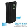 GRADE A2 - ElectriQ 12 litre Low Energy Premium  Black Dehumidifier for up to 3 bed house with Digital Humidistat and UV  Air Purifier