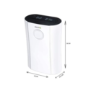 GRADE A2 - electriQ 12 Litre Low Energy UV Antibacterial Dehumidifier with HEPA Air Purifier - White