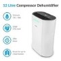 GRADE A1 - electriQ 12 litre Dehumidifier for 3 bed house with Digital Humidistat and Air Purifier